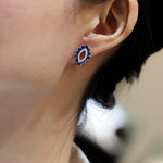 sapphire diamond earrings