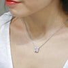 cluster emerald diamond necklace