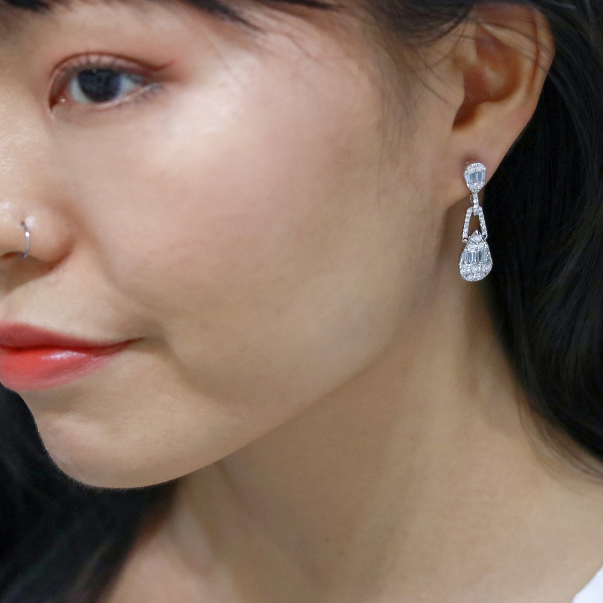 Dazzling Diamond Earrings - Benny's Gems Creations