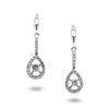 dainty dangling diamond earrings