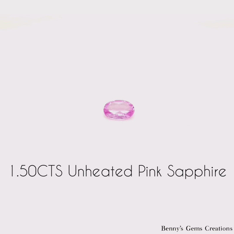 1.50CTS Unheated Pink Sapphire