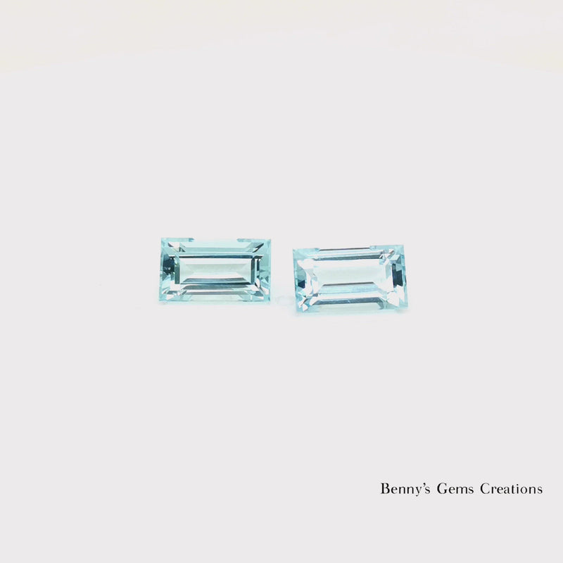 5.30CTS Aquamarine Pair