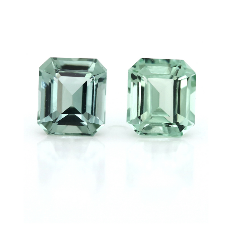 3.72cts green tourmaline pair