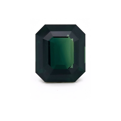 6.12cts unheated green sapphire